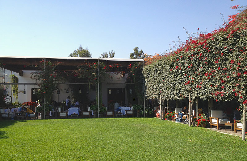 Restaurante do Museu Larco em Lima 